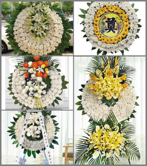 湖北荆门市京山县永兴镇潘岭村花圈速递